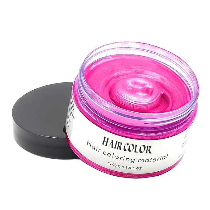 Instant Pink Hair Wax Dye,Natural