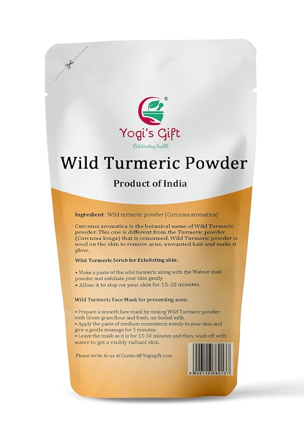 Kasturi Turmeric Powder for Skin Care | Wild 3.5 Oz