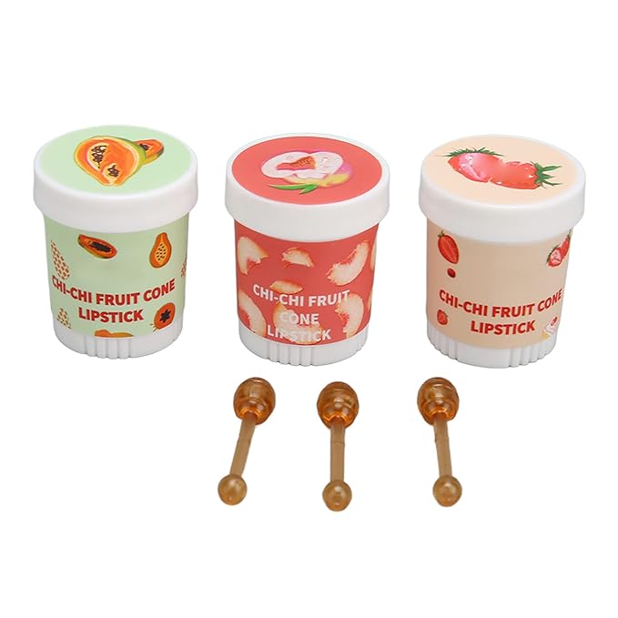 Lip Balm Cute, 3pcs Cute Ice Moisturizing