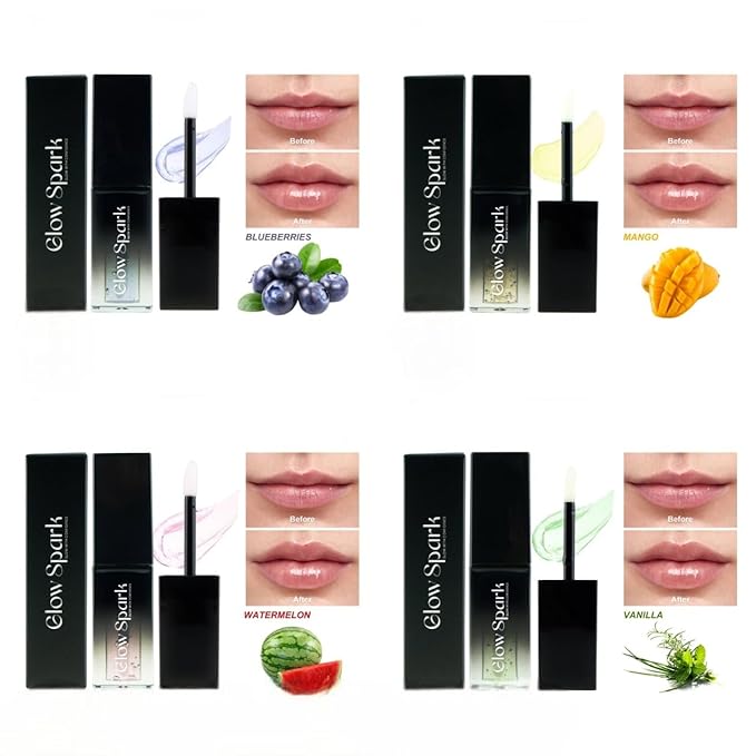 Lip Glow Oil for Radiant, Fuller Lips. Luxurious Hydration & All-Day Moisture for Lip Elegance (Gardenia)