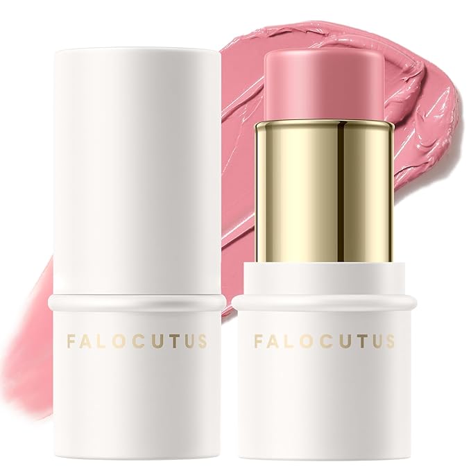 2Pcs Cream Blush Makeup Stick,Monochromatic Multi-Stick Face Blush