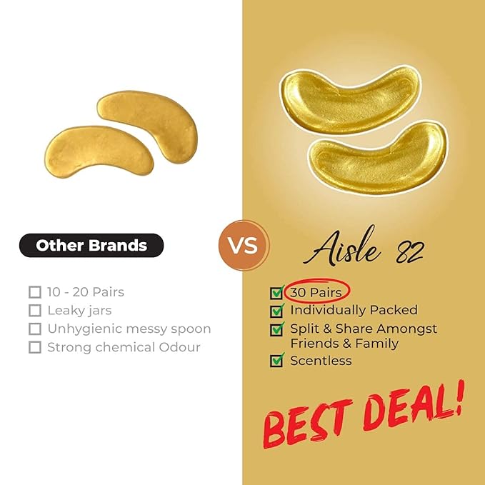 30 pairs 24k gold under