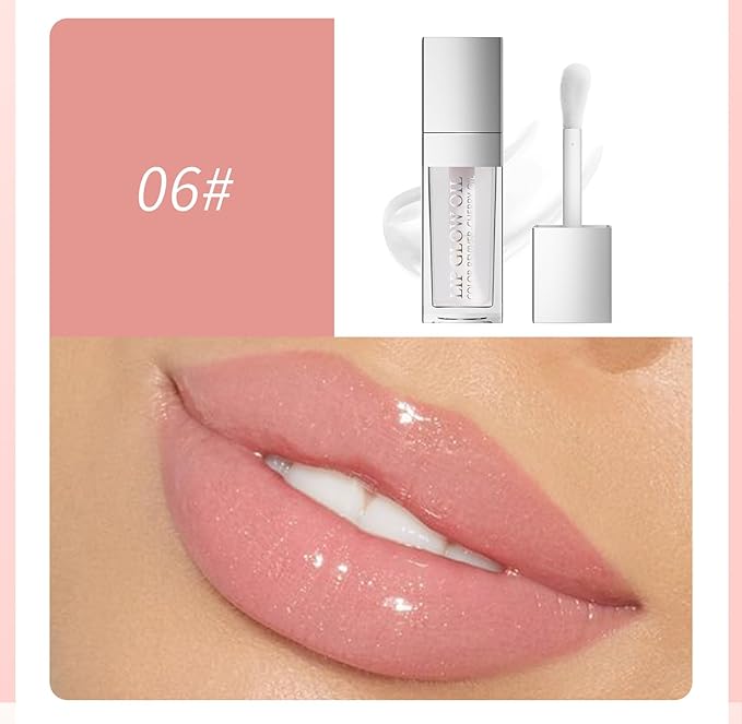 Ultimate Luxe Lip Oil Hydrating Fruit-Flavored Oils with Soft Brush for Moisturized, Full, and Radiant Lips (#06, SINGLE)