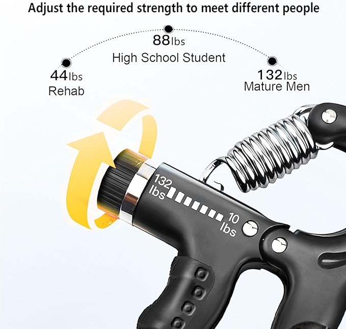 Grip Strength Trainer Kit with Finger Exerciser (5 Pack)