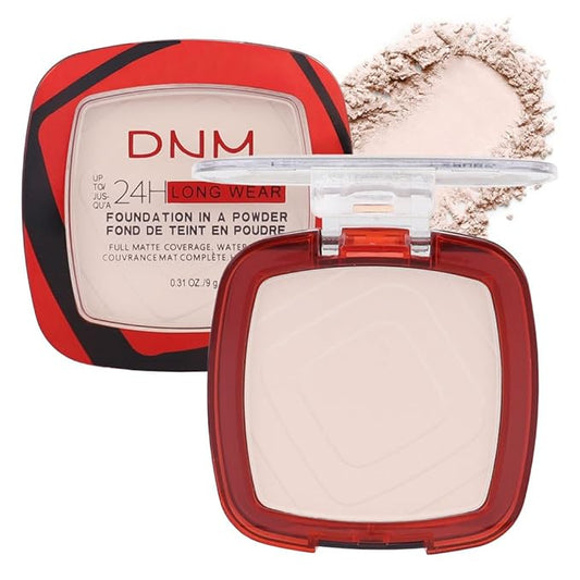 Kaely Oil Free Powder Foundation Waterproof,Face Pressed Powder Natural Finish,01