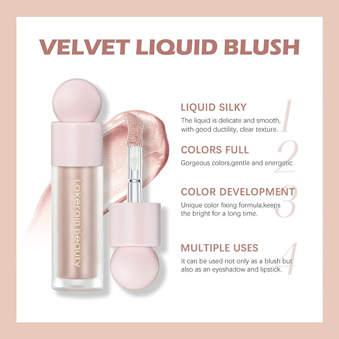 Erinde Liquid Highlighter Makeup, Pink Luminizer Face Highlight