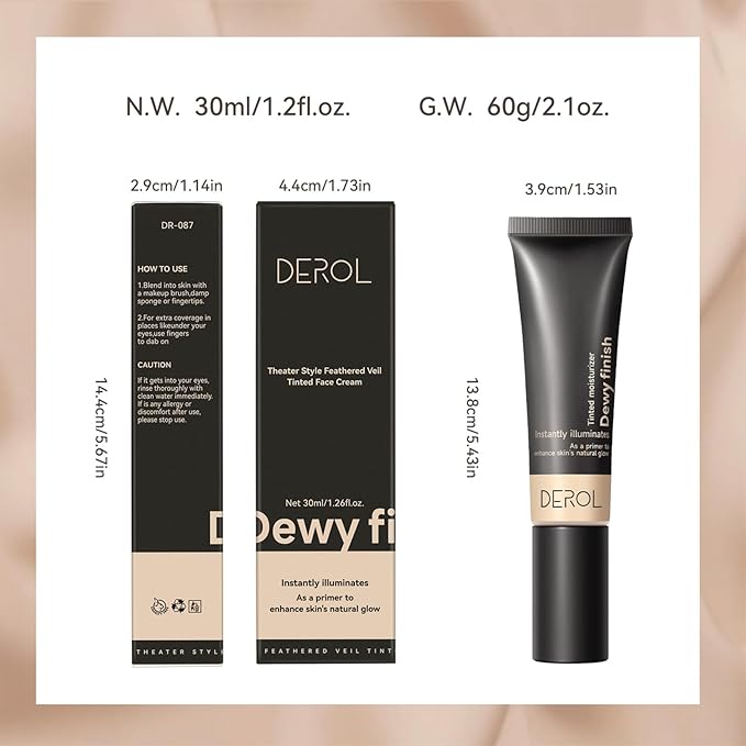 Liquid Foundation,Matte 3-in-iquid Foundation Lightweight, Hydrating CC Cream Cruelty-Free (03) 1 L