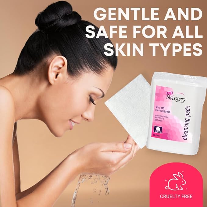 Swisspers premium facial cleansing pad,