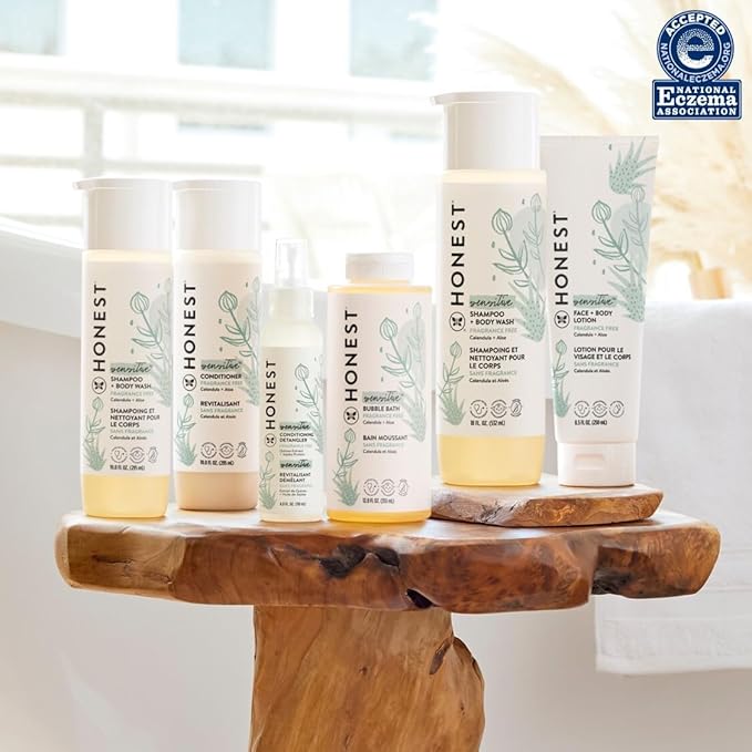 The Honest Company Fragrance Free Conditioning Hair Detangler | Leave-in Conditioner + Fortifying Spray | Tear-free + Hypoallergenic for Sensitive Skin | 4 fl oz