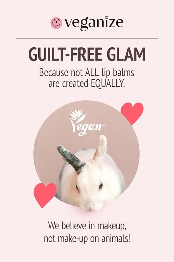 SELF BEAUTY Veganize Collagen Lip Glass Balm | Hydrating Lip Balm in 9 Vibrant Colors | Moisturizing Lip Care Infused with Collagen Jelly Magic | No Animal Trial Lip Balm 0.06 oz (#4 Light Peach)