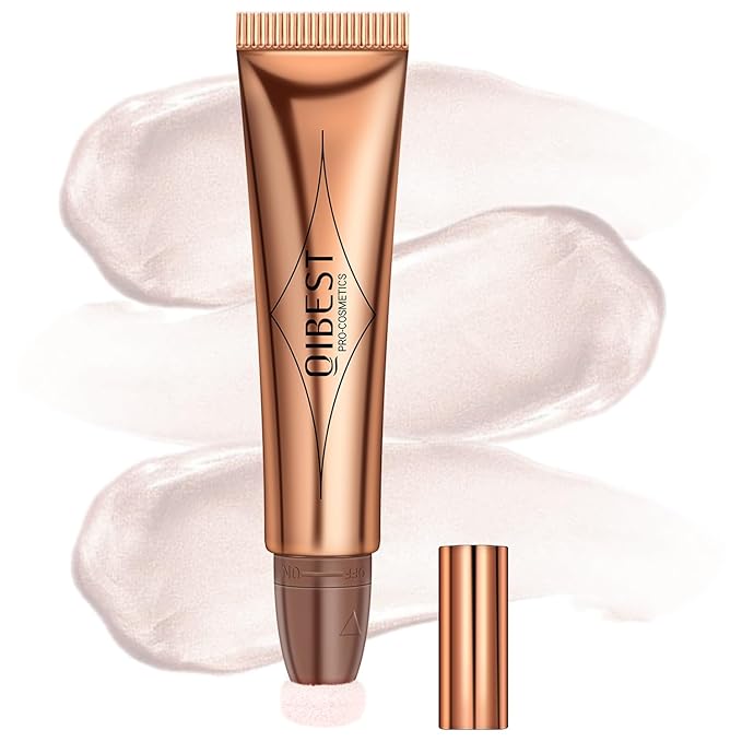 Mysense Liquid Highlighter Beauty Wand,Highlight Bronzer Stick with Highlighter-Pearl White