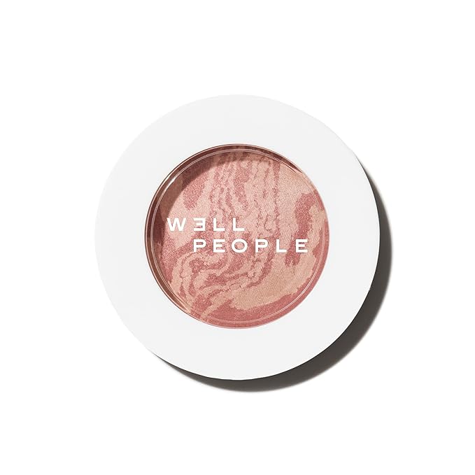 Well People Superpowder Blush Powder, Hydrating Powder Blush Hazelnut Harvest
