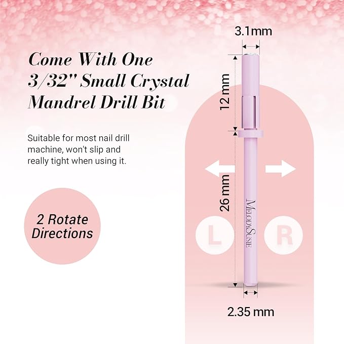 Melodysusie 50 pcs nail drill