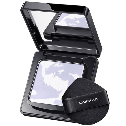 Oil Control Face Pressed Powder Compact, 24H Longlasting skin () 0.28Oz