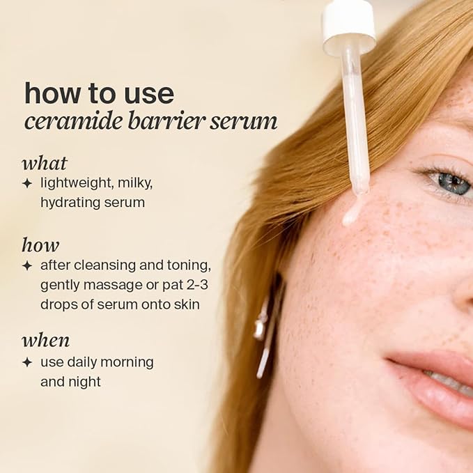 Cocokind Ceramide Barrier Serum, Hydrating Serum to Reduce Dryness, All Skin Types including Sensitive Skin, Fragrance Free, Cruelty Free, Jumbo Bottle, 2oz