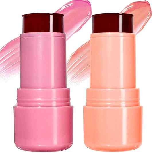 2PCS Milk Water Jelly Tint, Sheer Lip & Cooling