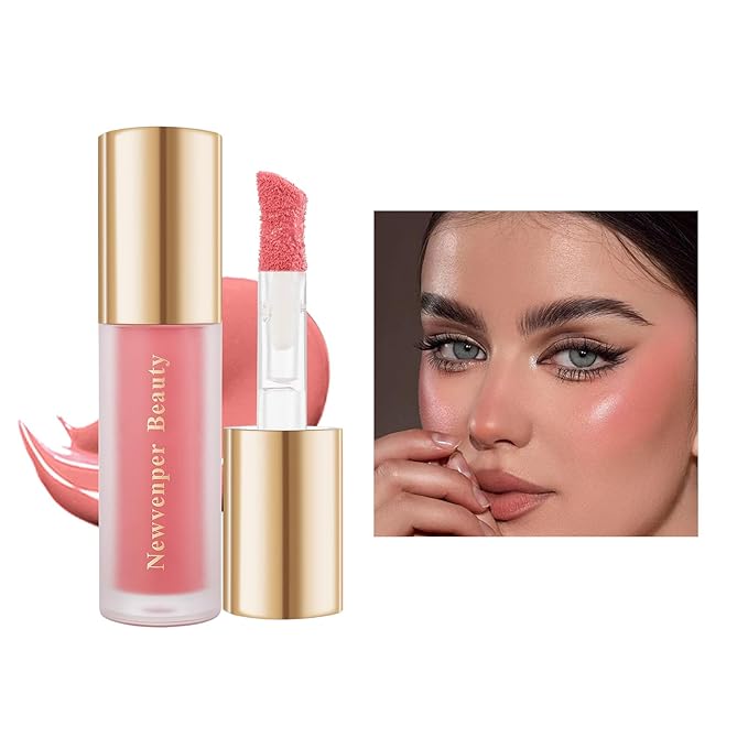 Face Blush with Brush Liquid Blush for Cheeks