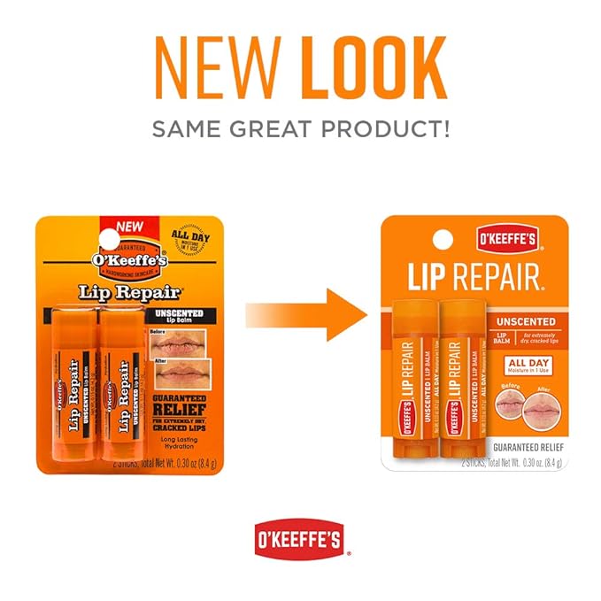O'Keeffe's Unscented Lip Repair Lip Balm