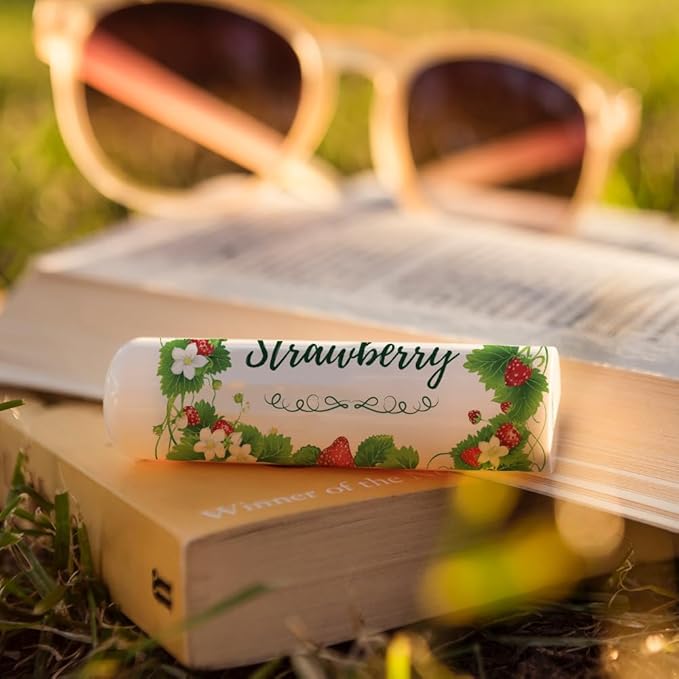 OLYCRAFT 100Pcs Self-Adhesive Lip Balm Tag