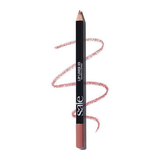 Saie Lip Liner 101 - Lip Pencil Made with a Creamy, Soft Matte Formula for a Naturally Framed or Fully Filled Look - Supercharged with Shea Butter & Jojoba Oil - Wink (.05 oz)