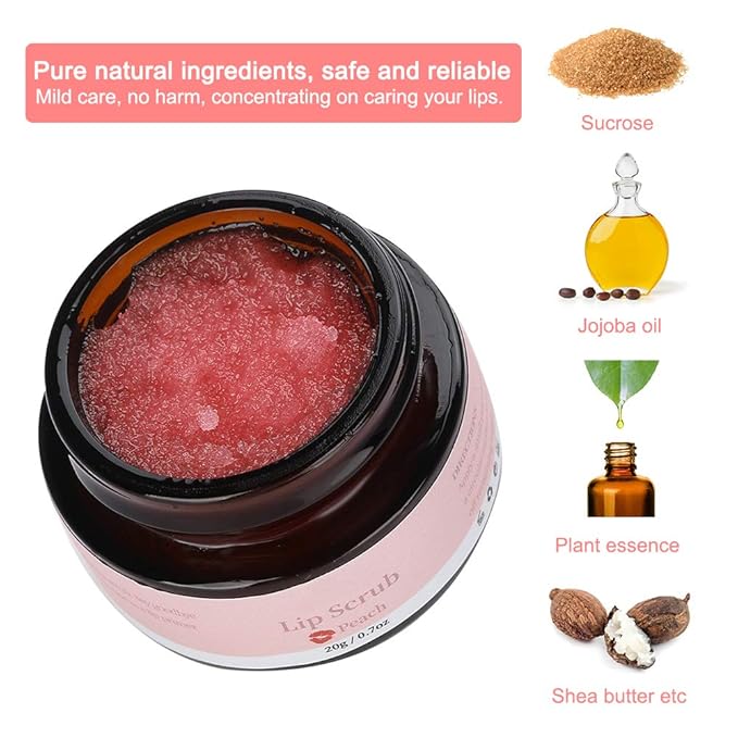 Lip Scrub, Lip Exfoliator Organic Exfoliating