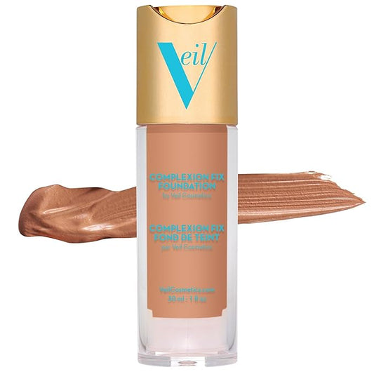 Veil Cosmetics Complexion Fix Liquid Foundation – Buildable Medium Neutral)