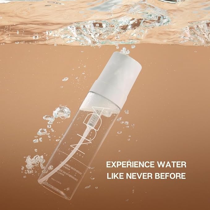 Nuda Self Tanning Water Mousse - Light to Medium | Streak & Transfer-Free Clear Self Tanner | Hydrating Sunless Tanner for a Natural Look | Lightweight Fragrance-Free Self Tanning Mousse, (6.4 Fl Oz)