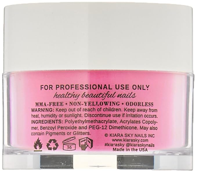 Kiara Sky Long Lasting Nail Dip Powder Pink Pink Cream 1 oz