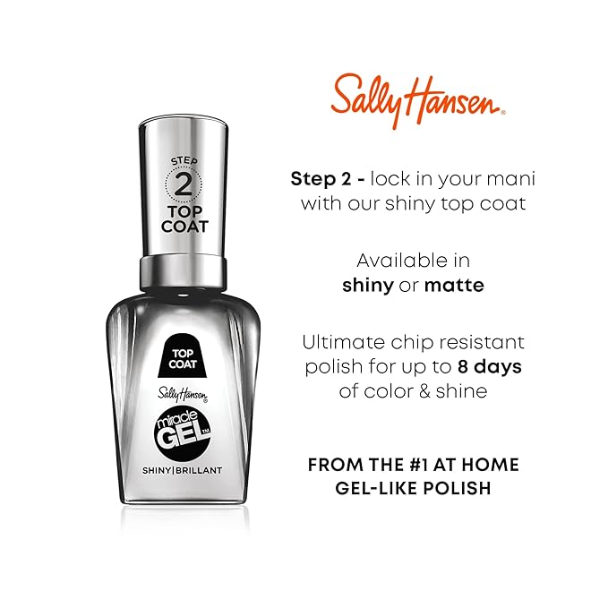 Sally Hansen Miracle Gel Travel Seekers Collection - Nail Polish - First Glass - 0.5 fl oz (Pack of 3)