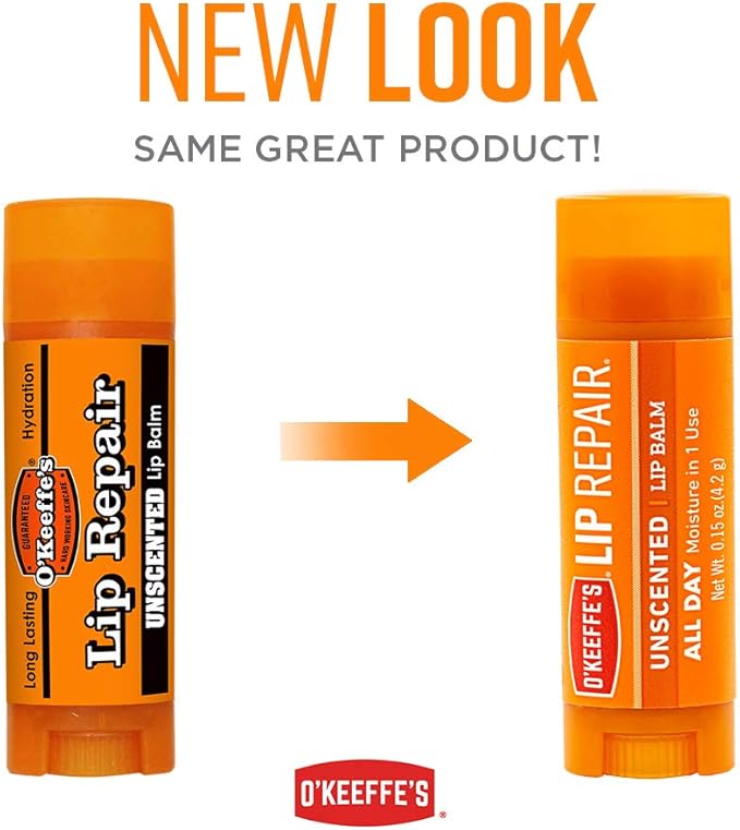 O'Keeffe's Unscented Lip Repair Lip Balm