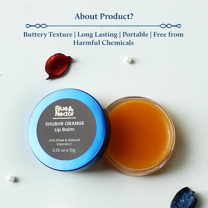 Blue Nectar Shubhr Orange Lip Balm