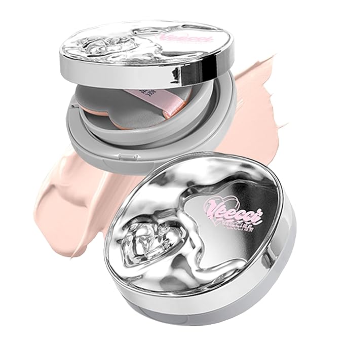 Cream Cushion Foundation with Satin Finish, Flawless Coverage, (Natural Beige)