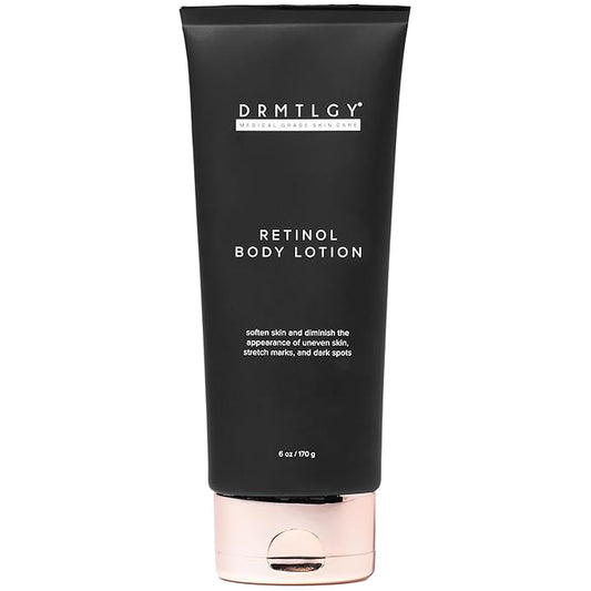 DRMTLGY Retinol Body Lotion for Women & Men - Hydrating & Firming Body Lotion - For Stretch Marks, Uneven Skin Tone & Dark Spots