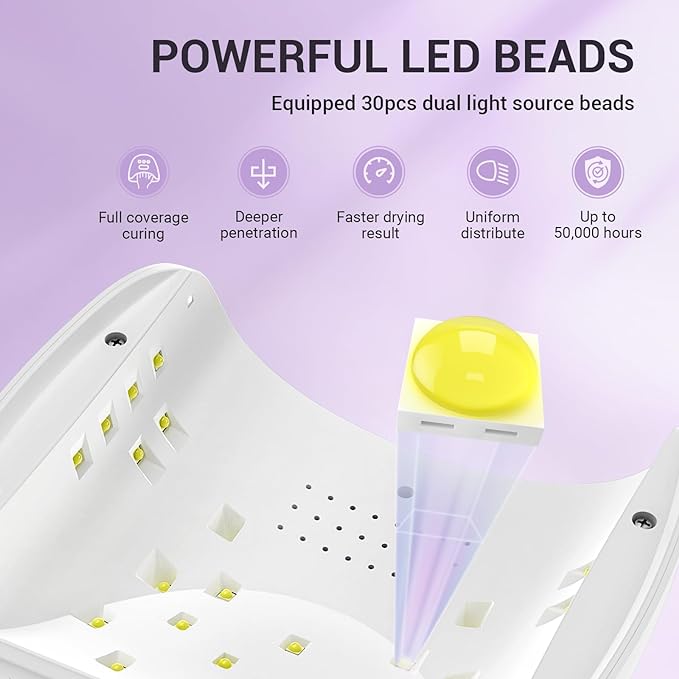 Melodysusie 54w uv led nail