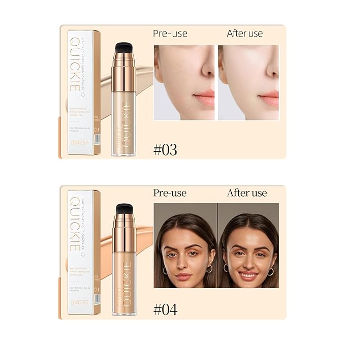 Mattte Liquid Concealer Foundation, Silky Foundation Mist Makeup, Finish (#03)