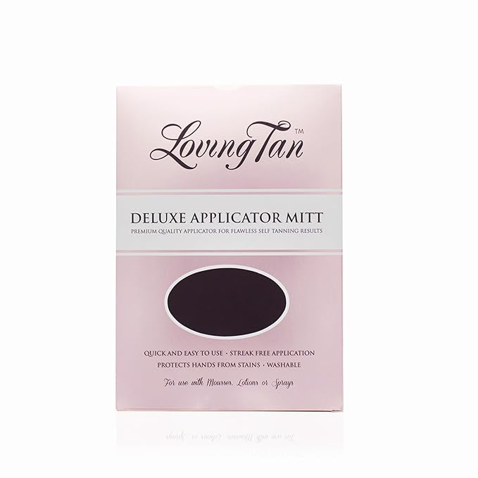 Loving Tan Self Tanning Deluxe Applicator Mitt, Washable & Durable Design for a Salon-Style, Streak Free Finish, Use with Self Tan Mousses, Sprays and Lotions, Reusable - 1 ct.