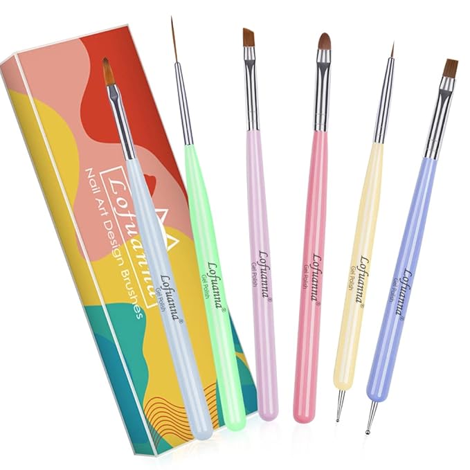 Nail art brushes set lofuanna