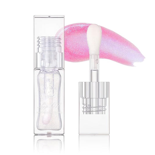 Magic Color Changing Moisturizing Lip Glow Oil Plumping Glimmer Glow Lipstick, Hydrating Lip Gloss Lip Care, Long Lasting Non-sticky Fresh Texture Lip Oil (Color Changing 01)