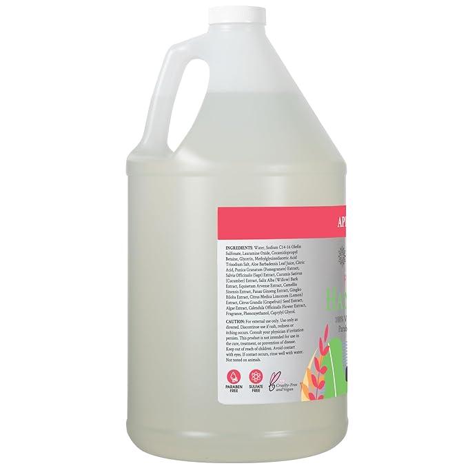 Ginger Lily Farms Botanicals All-Purpose Foaming Hand Soap Refill, 100% Vegan & Cruelty-Free, Apple Pear Scent, 1 Gallon (128 Fl.Oz)