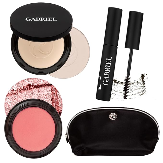 Gabriel Cosmetics About Face Set- Dual Powder Foundation Beige SET)