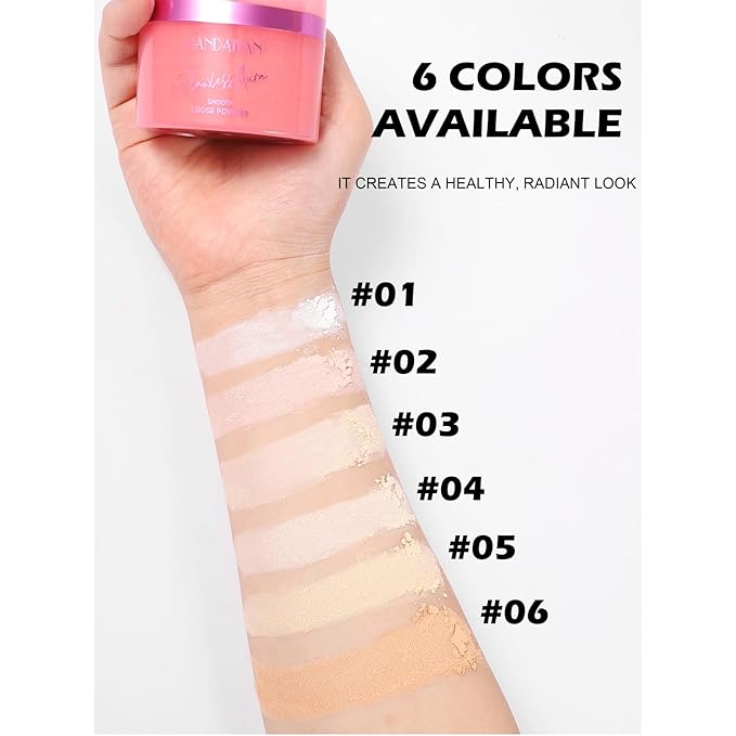 Loose Face Powder Setting Powder Makeup 0. （V06）With Powder Puff 67oz