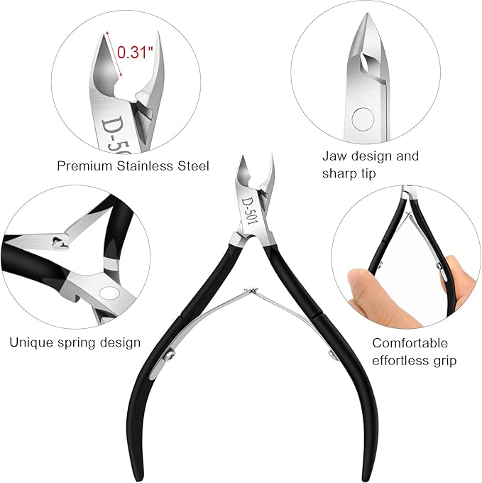 4 Packs Cuticle Nipper, Premium