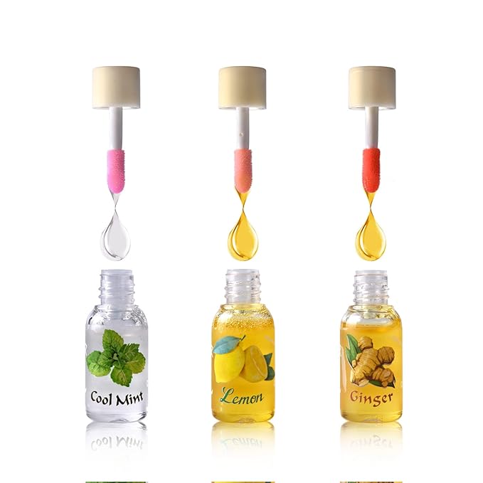 LAMUSELAND 3Pcs Mini Cute Lip Oil, Hydrating