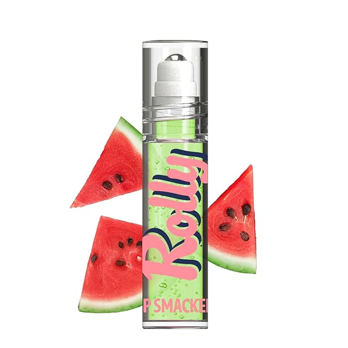 Lip Smacker Rolly Lip Gloss, Classic Roller-Ball Design for a Cooling Sensation, Hydrating & Moisturizing Shine - Watermelon