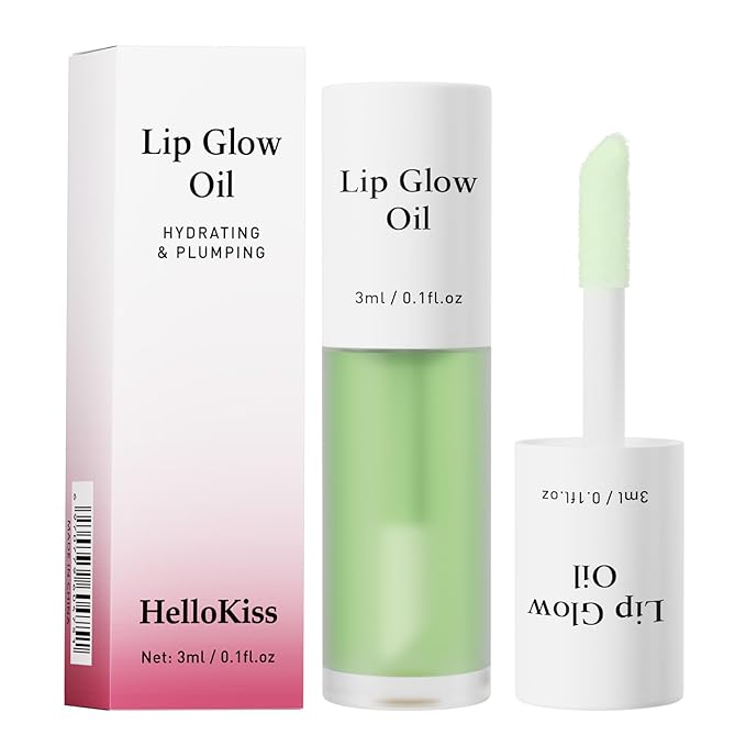 2 Pack Plumping Lip Oil,No-Sticky Lip