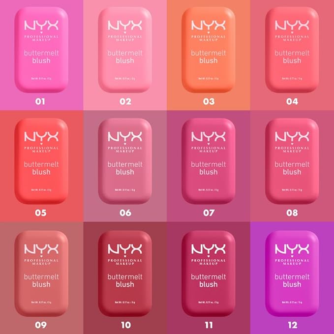 NYX PROFESSIONAL MAKEUP Buttermelt Powder Blush, Fade and Transfer-Resistant Blush, Up to 12HR Make Up Wear, Vegan Formula - Butta Than Before
