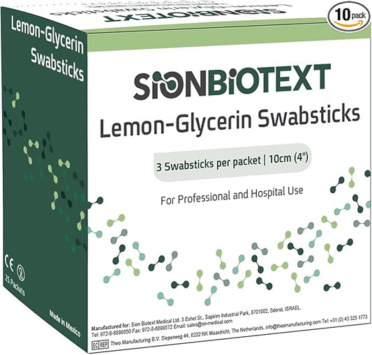 Lemon-glycerin swabsticks gently soothes minor