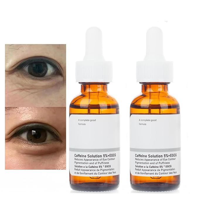 Caffeine eye serum for reducing