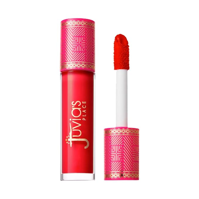 Juvia's Place, Lip Gloss Reflect Cherry Love, Red The Reds & Berries,Long Lasting Hydrating, Rich, Bright, 16 oz.