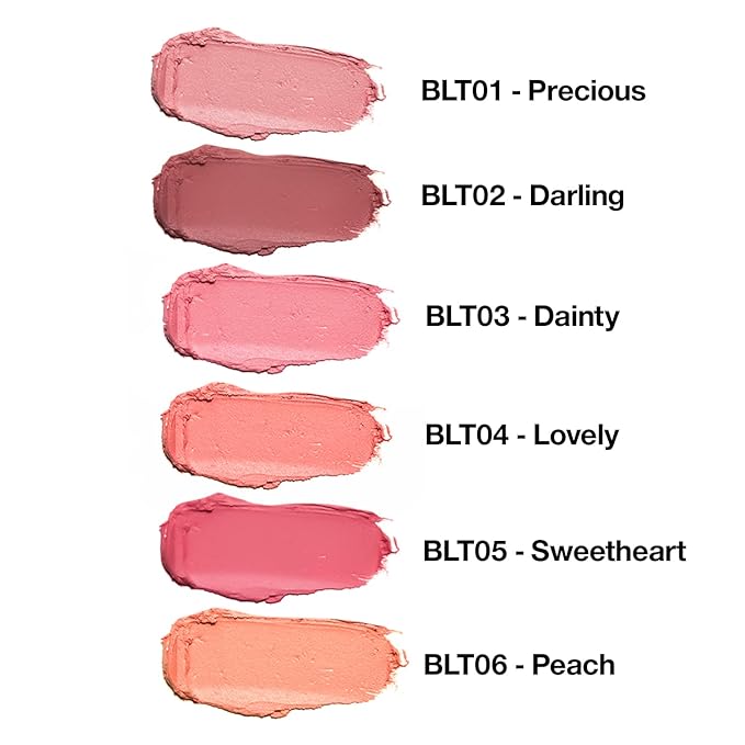 Palladio I'm Blushing 2-in-1 Cheek and Lip Tint, Buildable Lightweight Cream Blush, Sheer Multi Stick Hydrating formula, All day wear, Easy Application, Shimmery, Blends Perfectly onto Skin, Darling